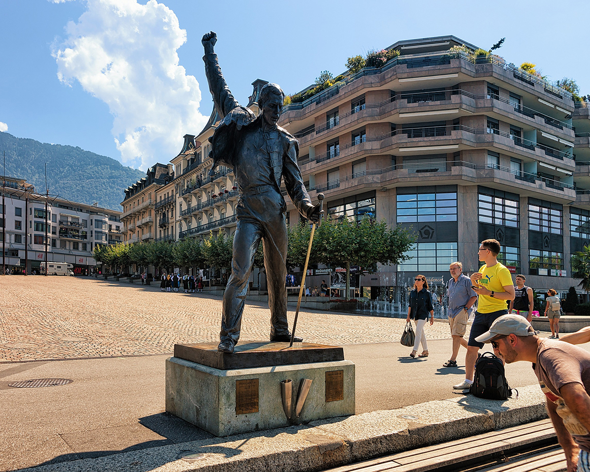 statue de Freddie Mercury à Montreux
