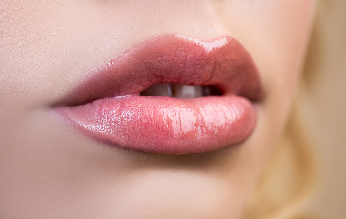 lèvres glossy
