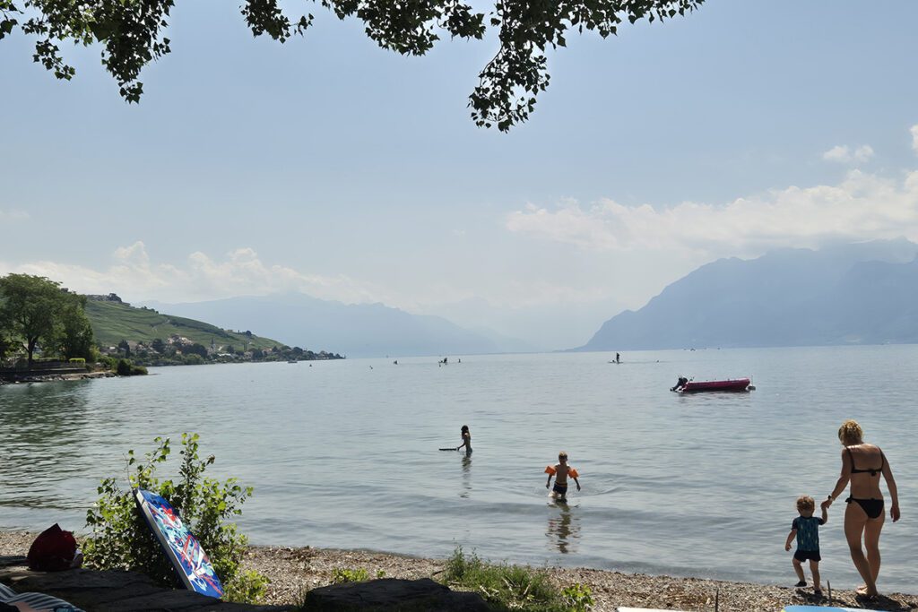 la plage de Lutry
