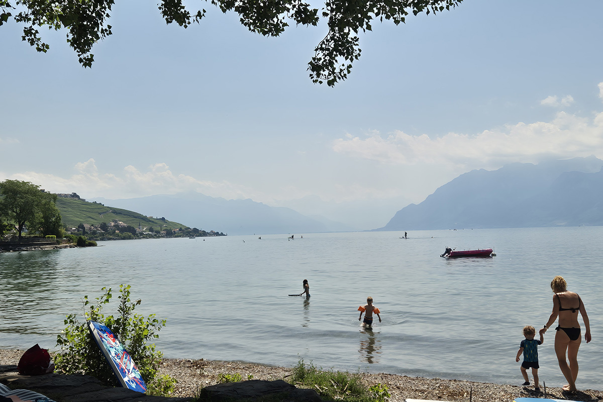 la plage de Lutry