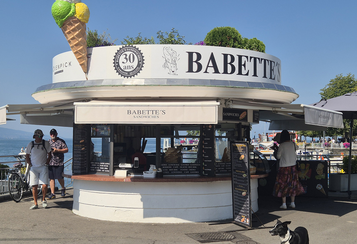 Babette’s Sandwiches sur les quais de Vevey