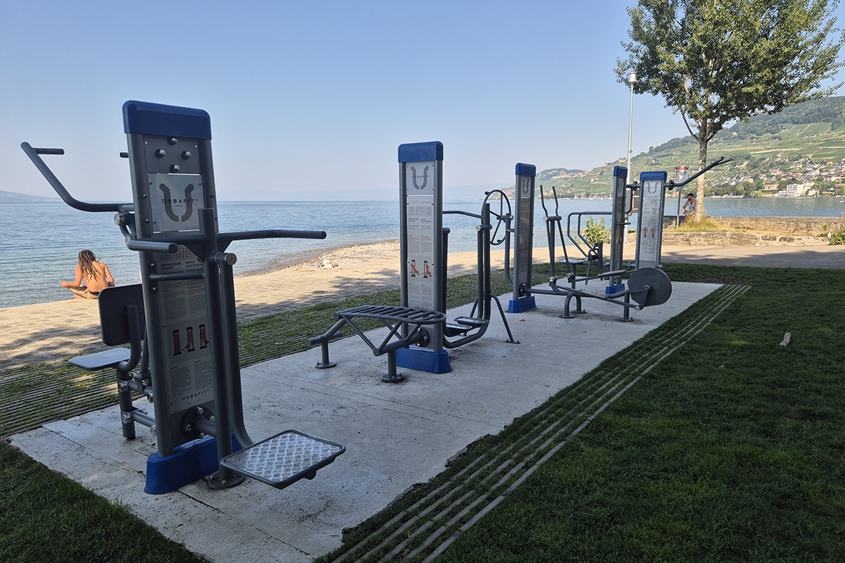Urbafit fitness en plein air sur les quais de Vevey