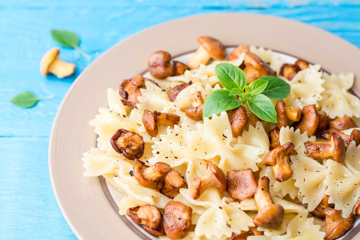 Nouilles aux chanterelles