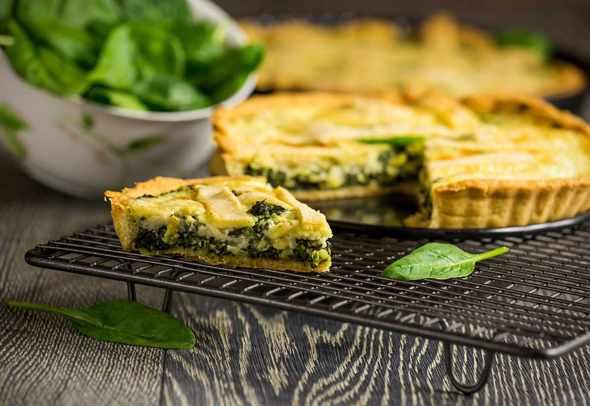 Tarte aux épinards maison