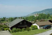 Blonay et le Léman vus depuis les hauteurs
