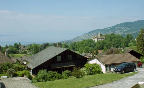 Blonay et le Léman vus depuis les hauteurs