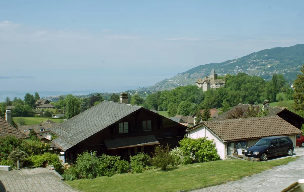 Vue de Blonay et du Léman pour la Balade des deux villages