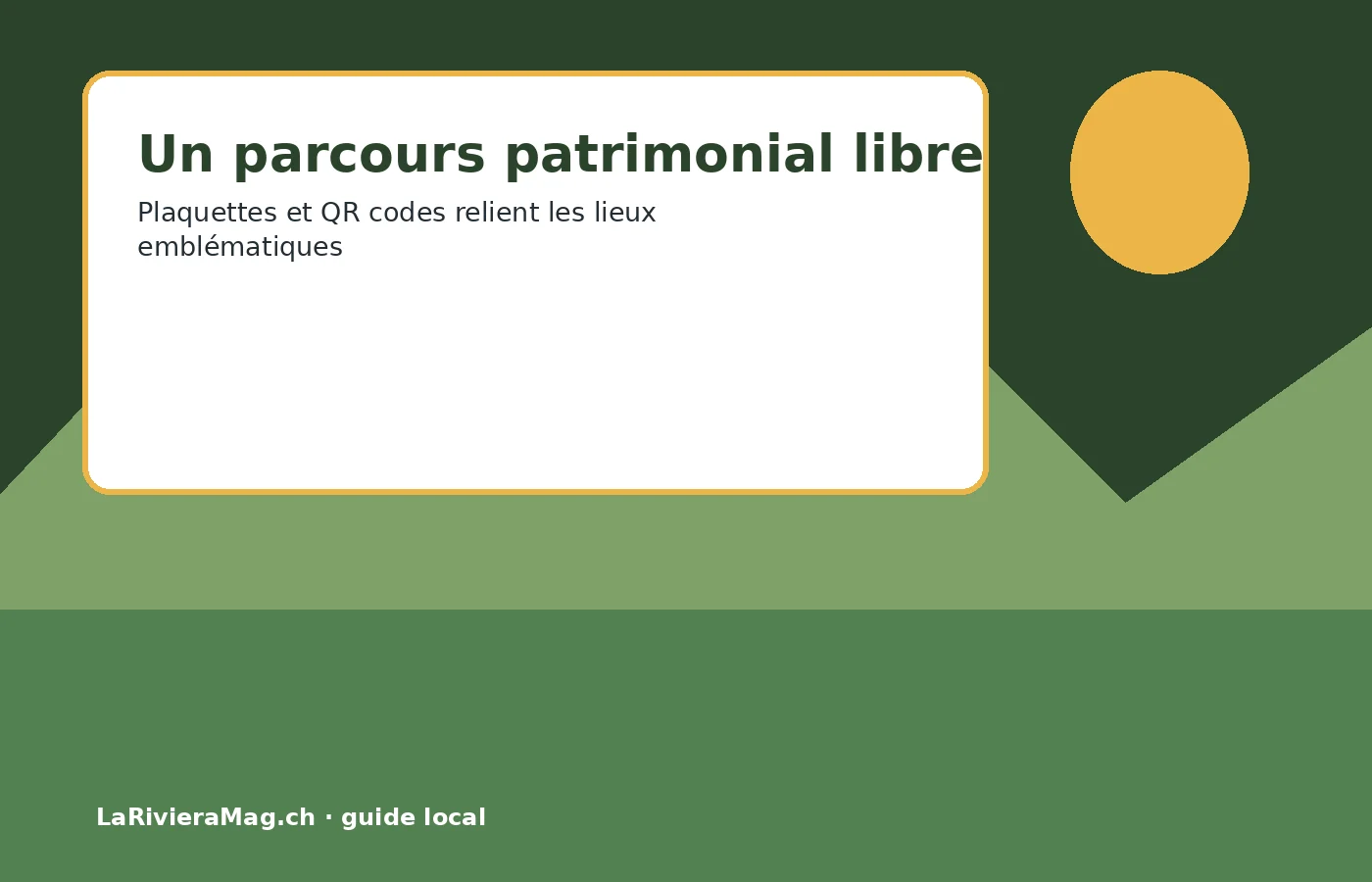 Illustration du parcours patrimonial entre Blonay et Saint-Légier