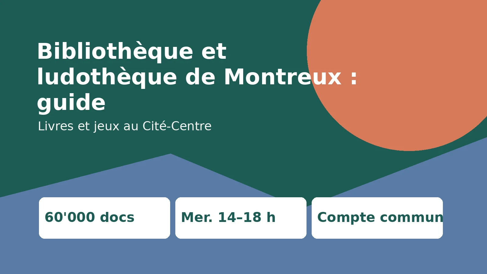 Bibliothèque et ludothèque de Montreux : guide