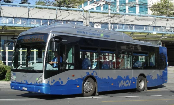 Bus VMCV devant le dépôt de Clarens