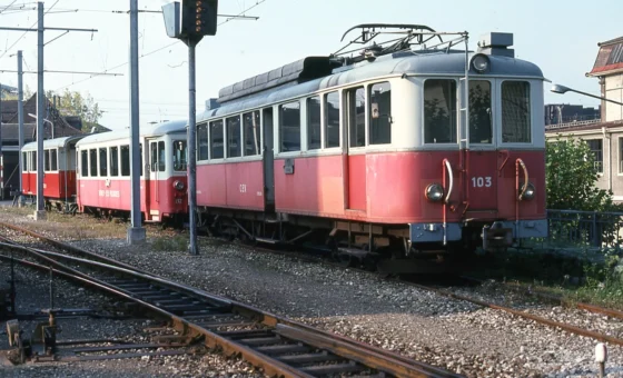 Train desservant Vevey et Blonay