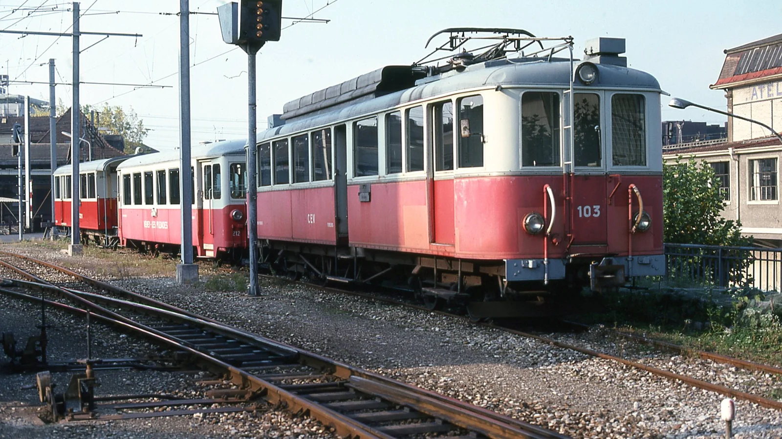 Train desservant Vevey et Blonay