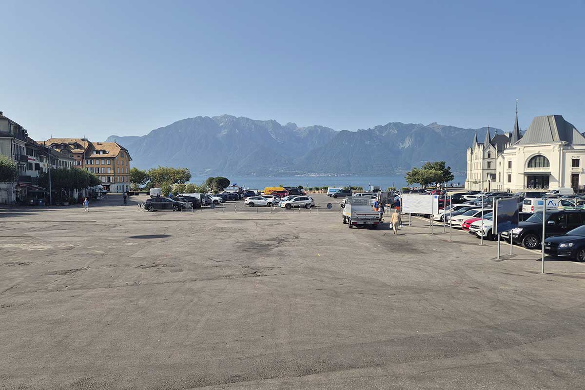 La place du Marché, également appelée Grande-Place de Vevey