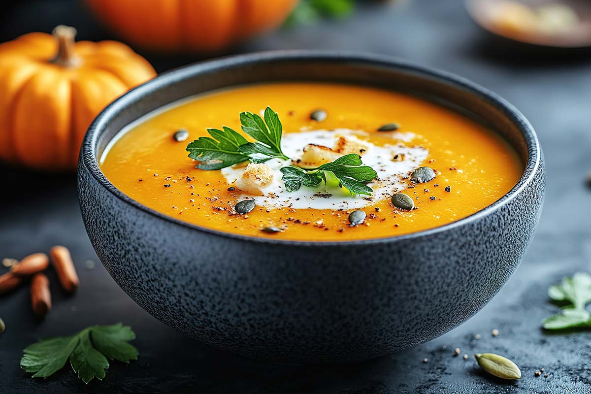 Velouté de courge maison : la soupe qui réchauffe le cœur et les papilles