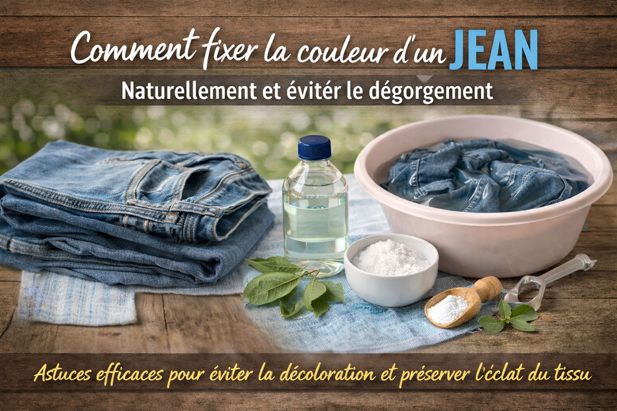 Fixer la couleur d’un jean – Astuces de grand-mère