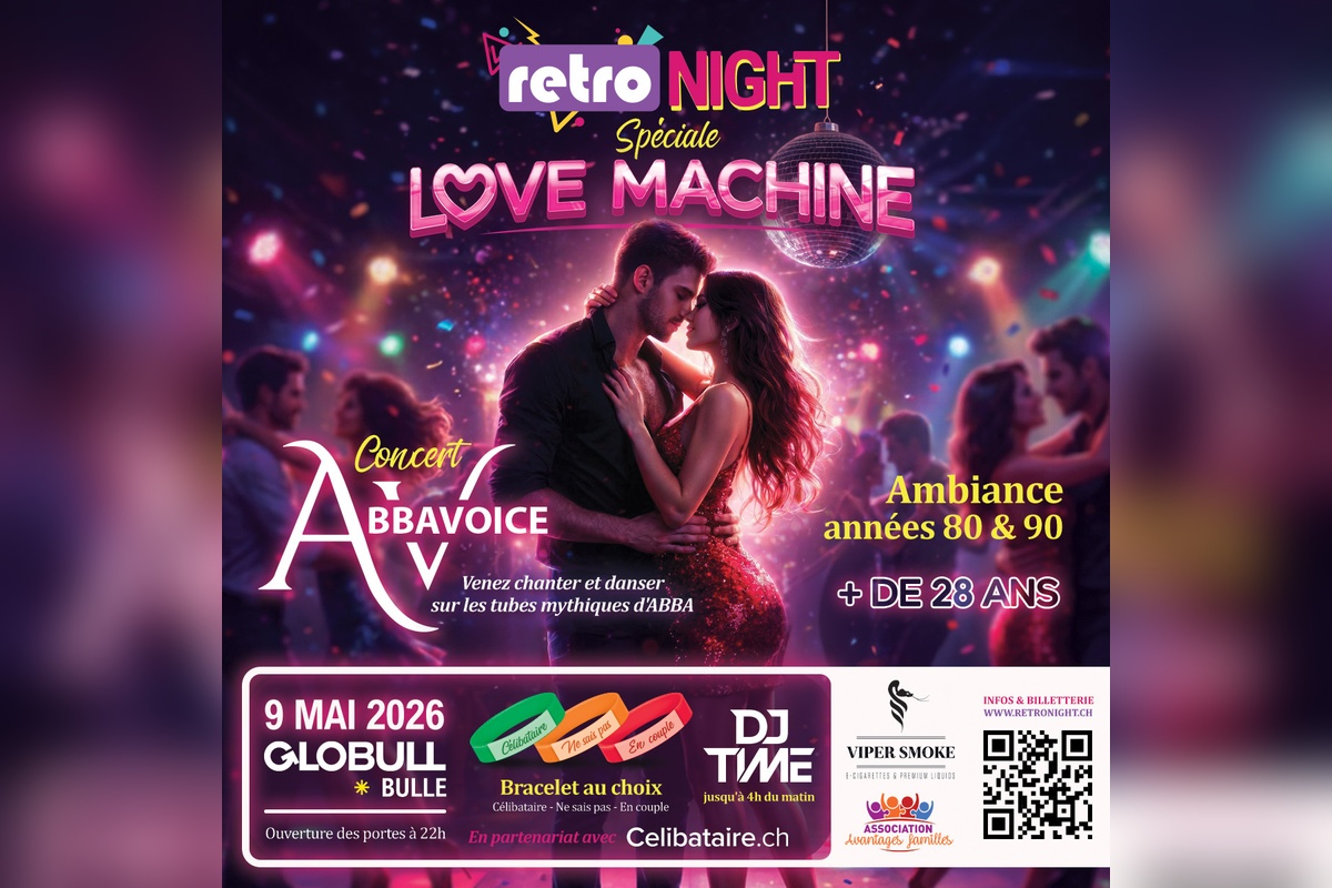 Retro Night spéciale LOVE MACHINE : les slows sont de retour le 9 mai